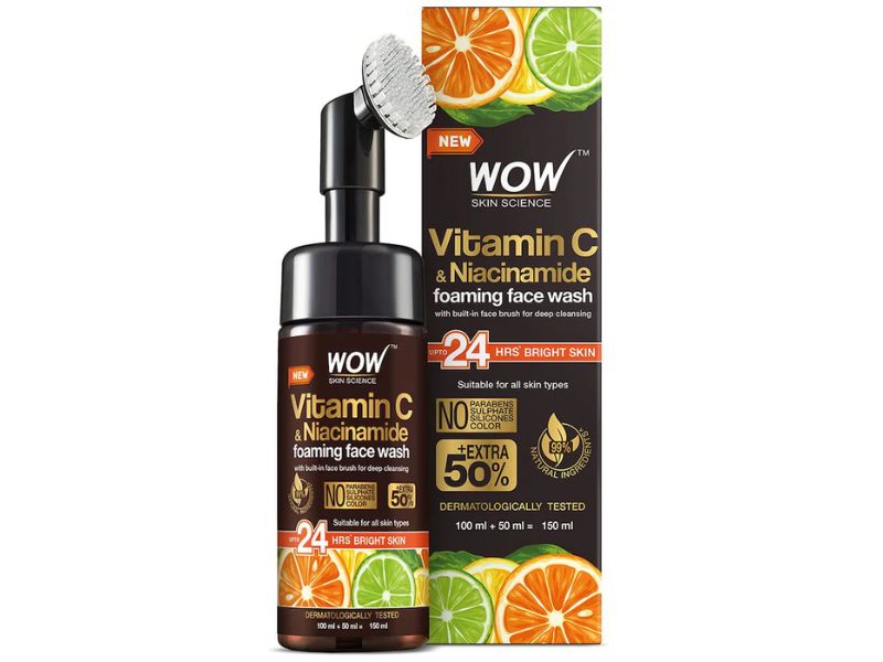 WOW Skin Science Brightening Vitamin C Foaming Face Wash