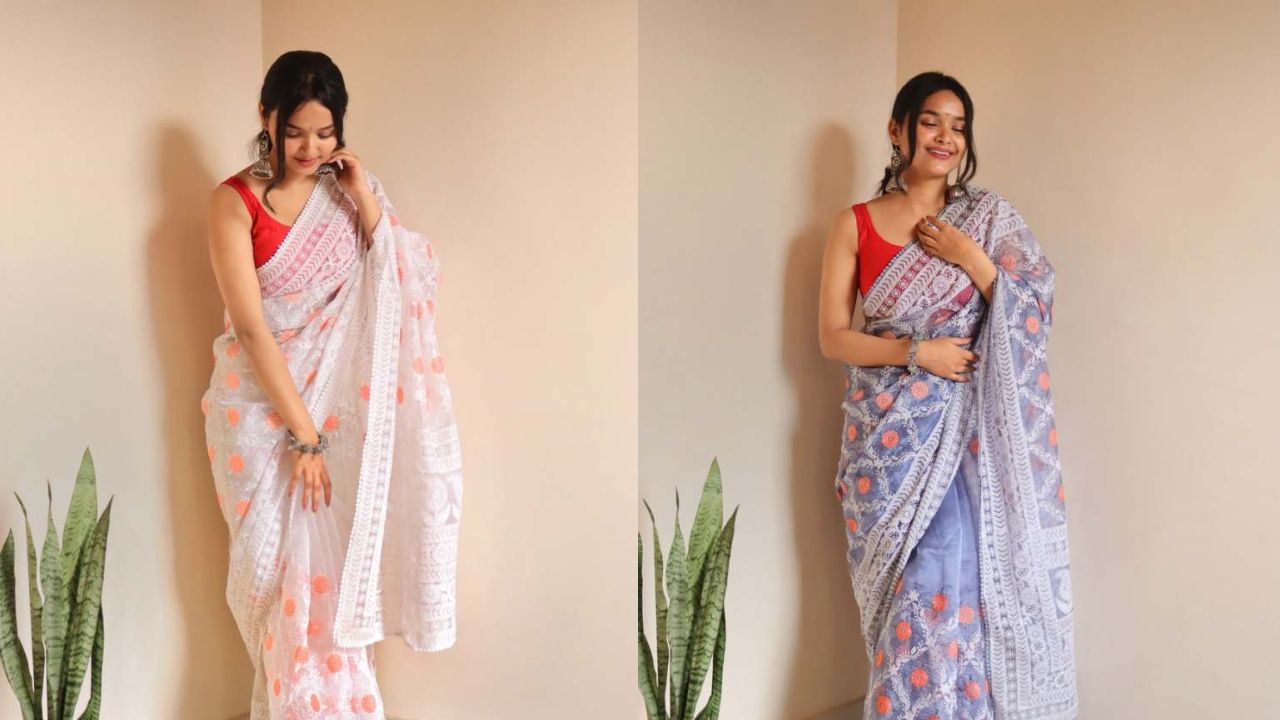 Explore the Timeless Beauty of Organza Sarees