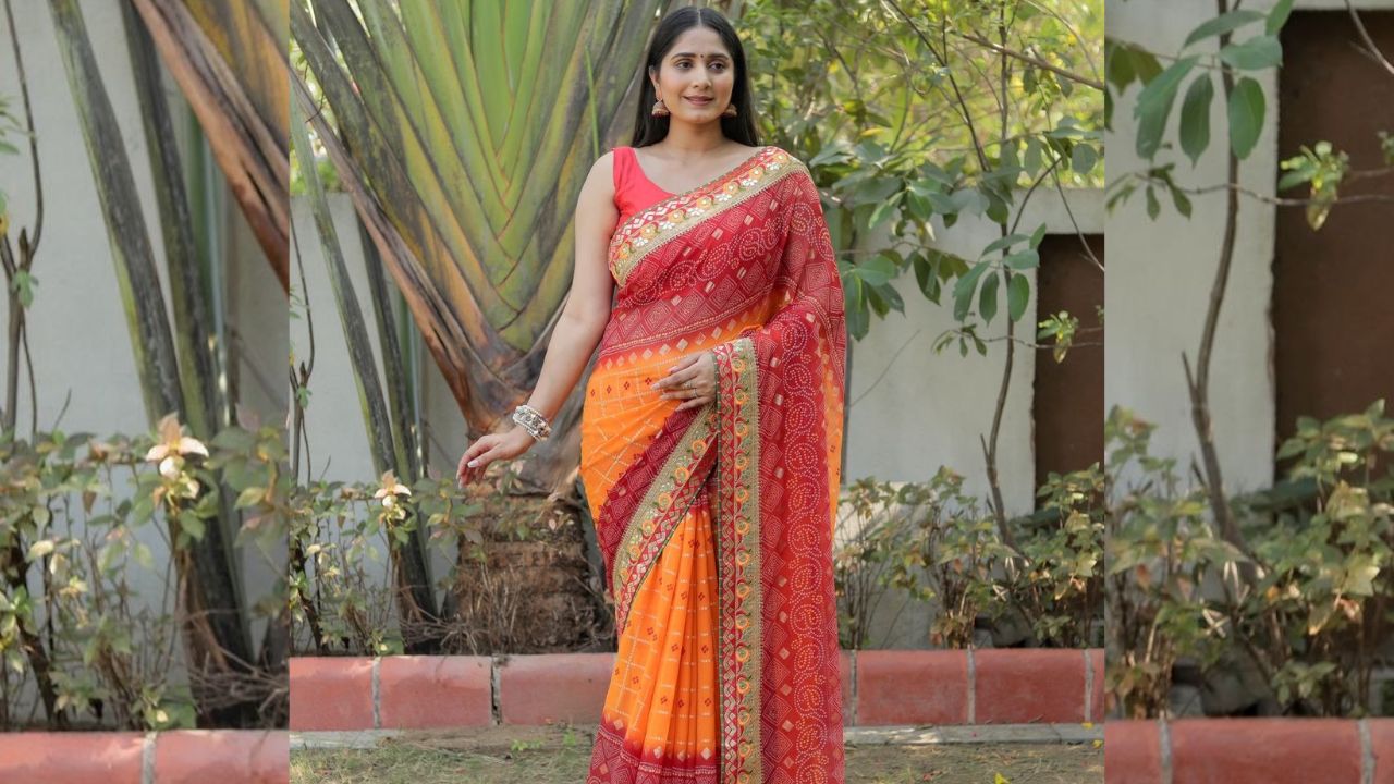 Explore the Traditional Bandhej Saree Designs