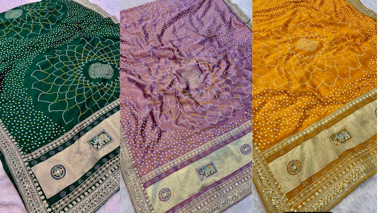 Explore the Traditional Bandhej Saree Designs